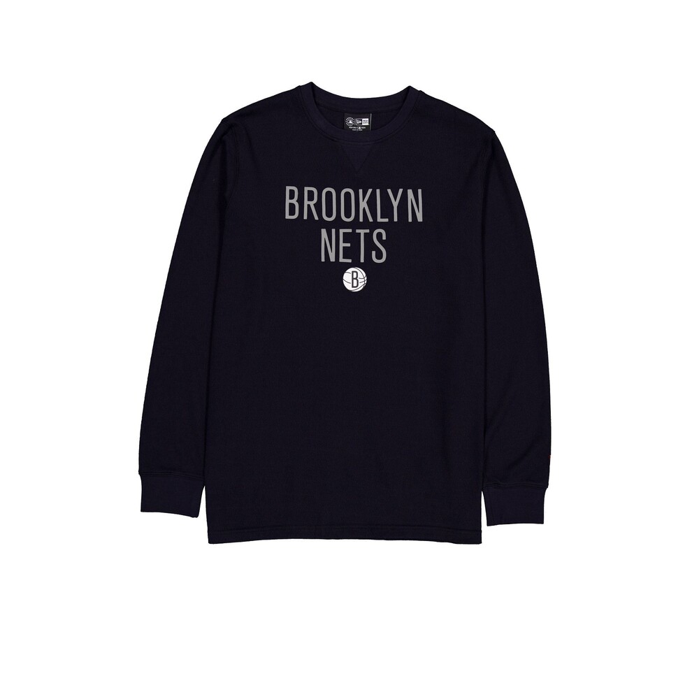 New Era Brooklyn Nets Sport Night Long Sleeve T-Shirt - Size S